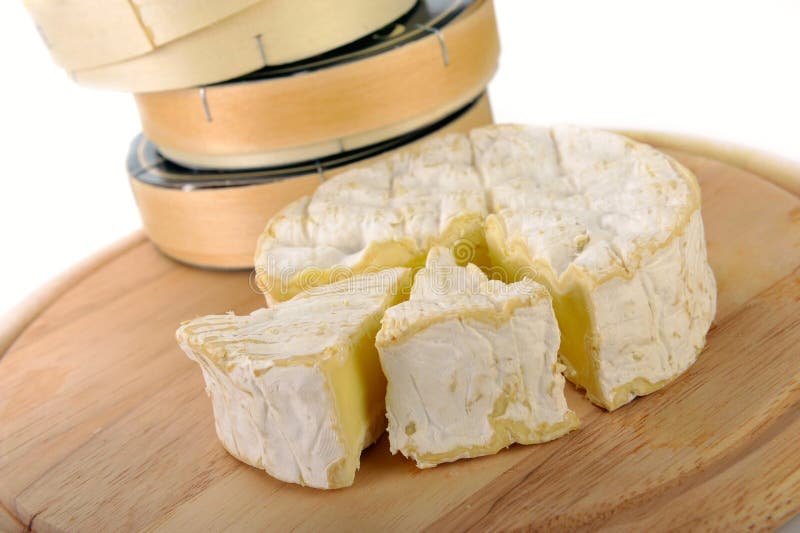 Camembert cheese stock image. Image of wooden, white 38773345
