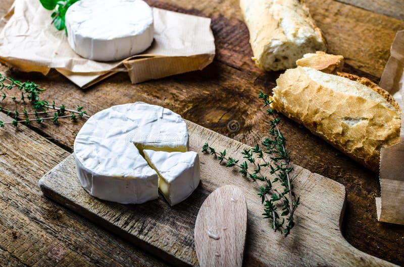 Camembert, Soft Cheese with Homemade Pastries Stock Photo Image of
