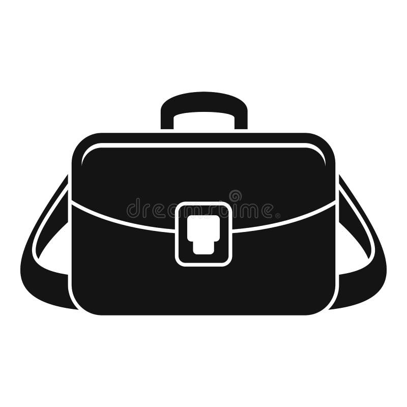 Camera Bag Icon, Simple Style Stock Vector Illustration of