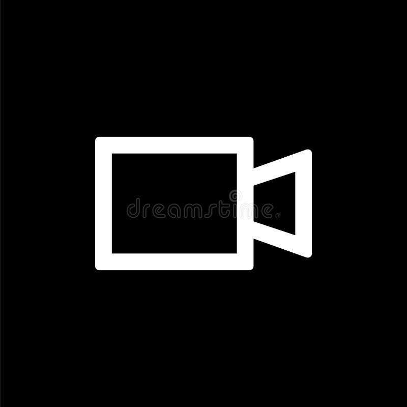 Camera camcoder icon for simple flat style ui design stock illustration Camera camcoder icon for simple flat style ui design stock illustration