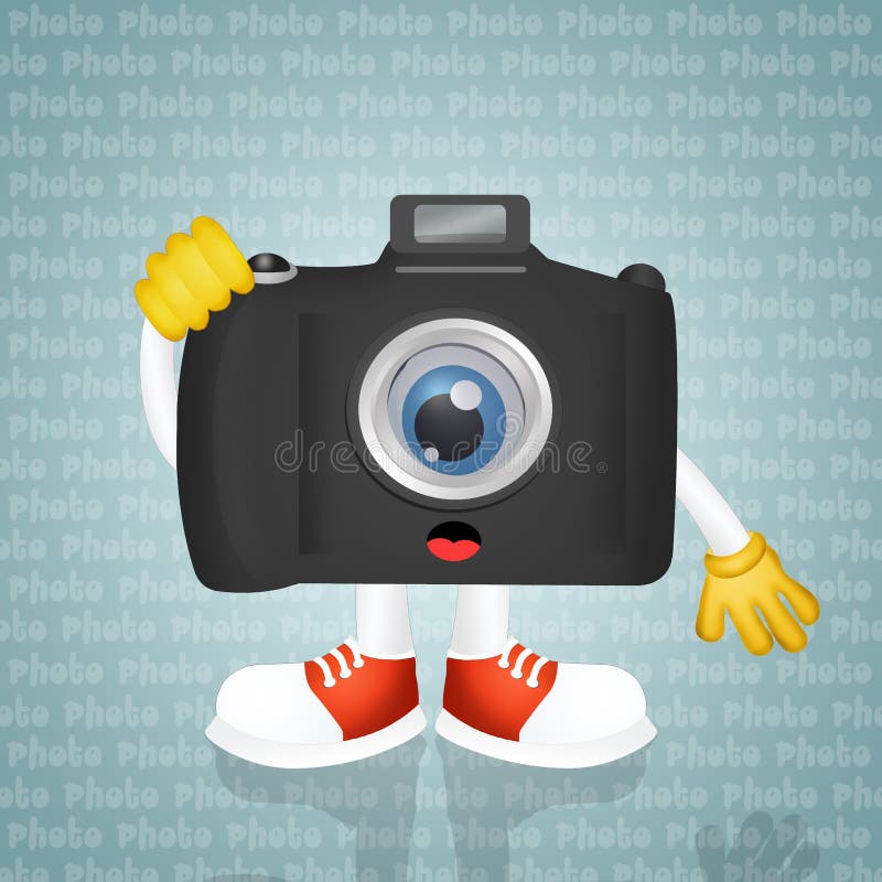 Camera cartoon stock illustration. Illustration of cartoon 61353697