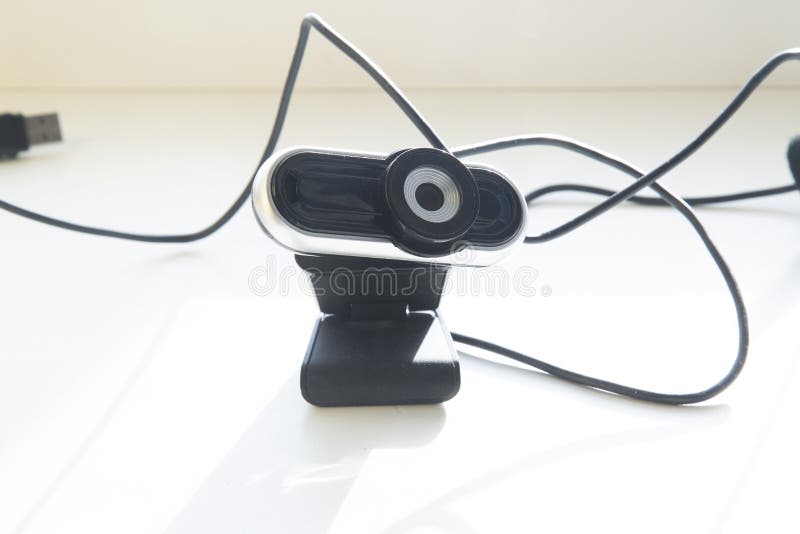 A camera for a computer. Remote camera with USB port royalty free stock images