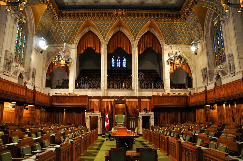 Camera dei Comuni del Parlamento, Ottawa, Canada fotografie stock libere da diritti Camera dei Comuni del Parlamento, Ottawa, Canada fotografie stock libere da diritti