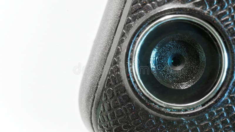 The camera eye of a modern smartphone. Photo. Macro. Selective focusing royalty free stock image