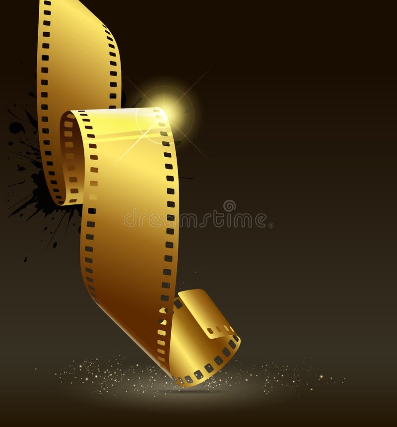 Camera Film Roll Gold Color Stock Illustration Illustration of black, illustrators 25880556