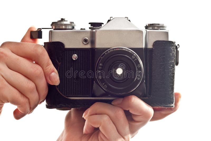 Camera in hands