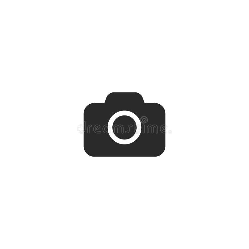 Camera Icon in trendy flat style isolated on grey background. Camera symbol for your web site design, logo, app, UI royalty free illustration Camera Icon in trendy flat style isolated on grey background. Camera symbol for your web site design, logo, app, UI royalty free illustration
