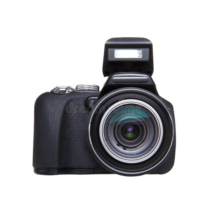 Camera Isolated Over White Background Stock Image Image of