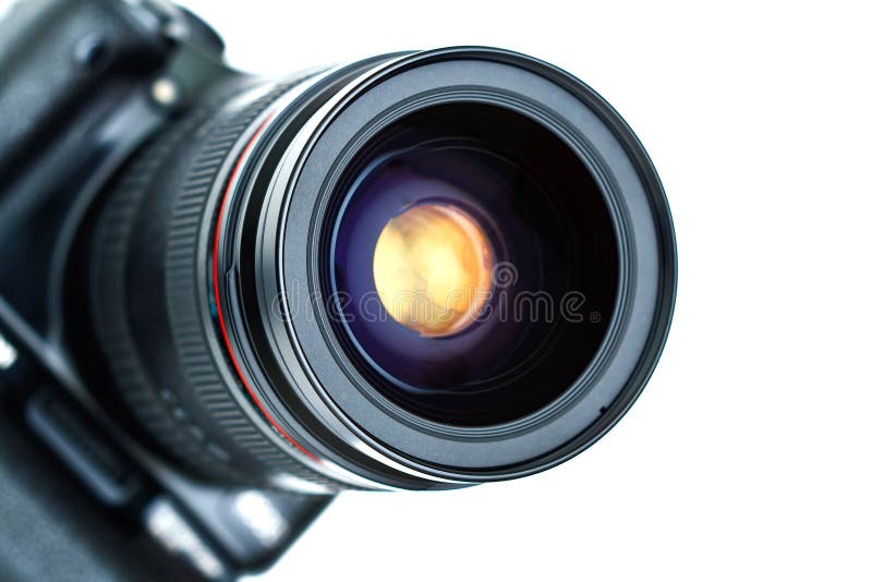 Camera lens closeup stock image. Image of lens, digital 1554881