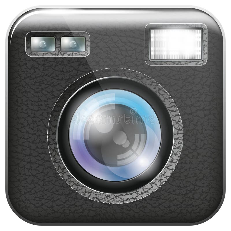 Download Camera Lens Icon stock vector. Illustration of color ...