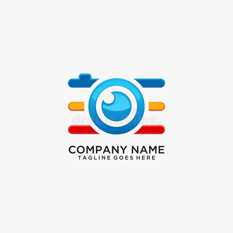 Camera lens logo design stock vector. Illustration of 237362191