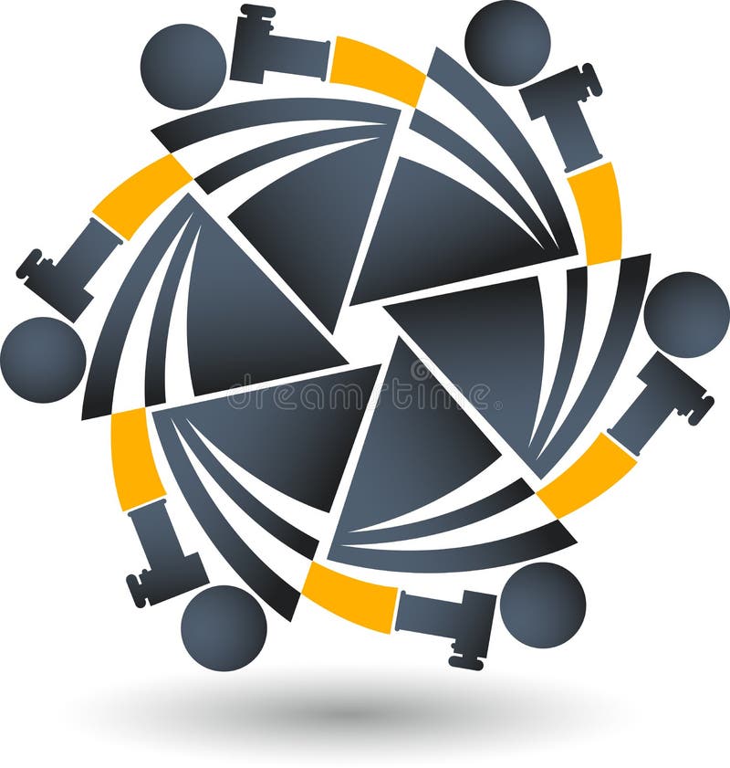 Camera logo vector illustration