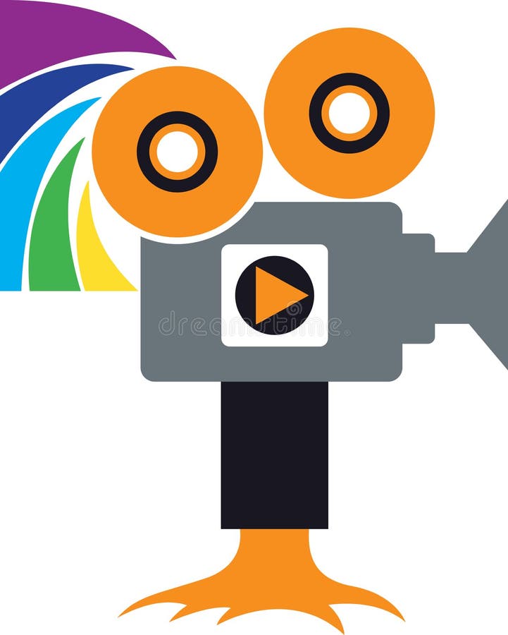 Camera logo royalty free illustration