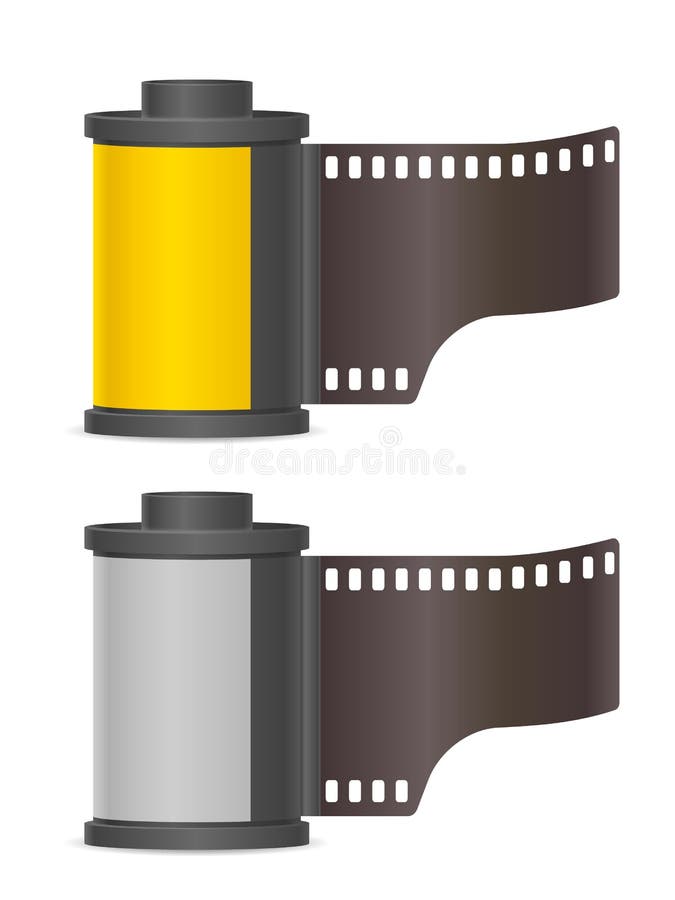 35mm Film Negative Roll Container Stock Illustrations – 229 35mm