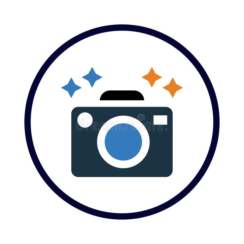 Camera, Picture, Video Camera, Modern Camera Icon Stock Vector