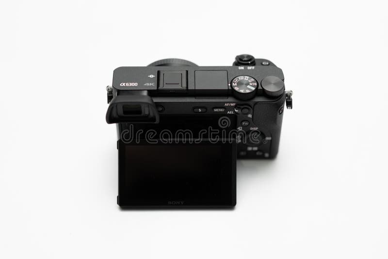 Camera Sony Alpha A6300 Mirrorless Editorial Stock Image Image of
