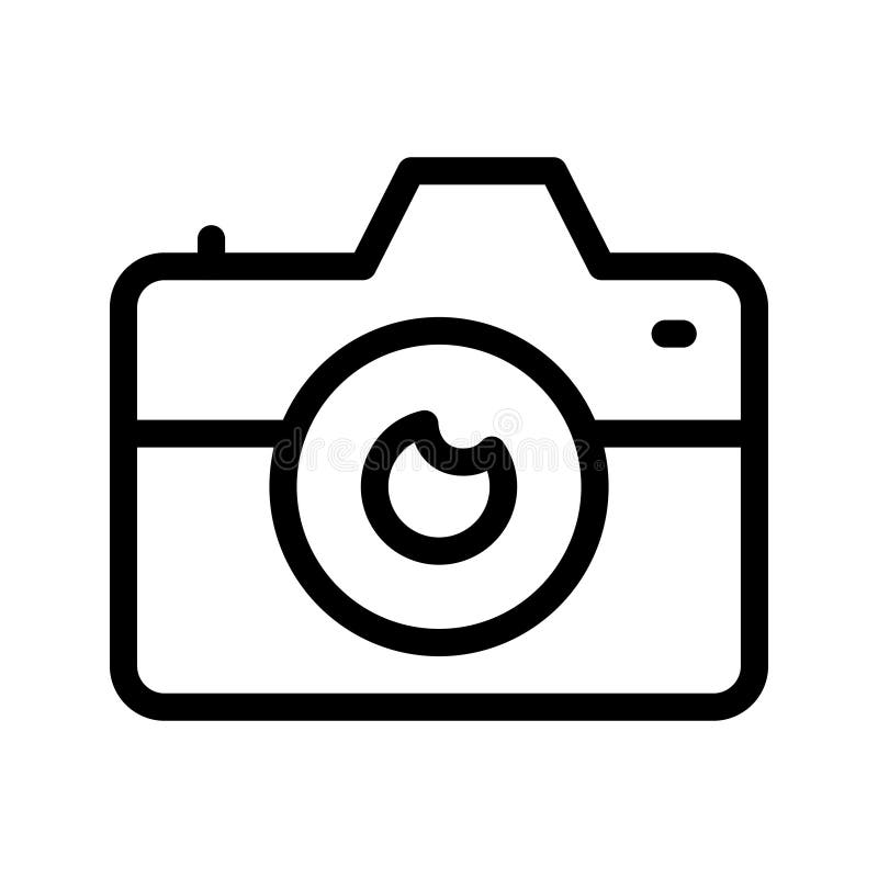 Camera Thin Line Vector Icon Stock Vector - Illustration of image