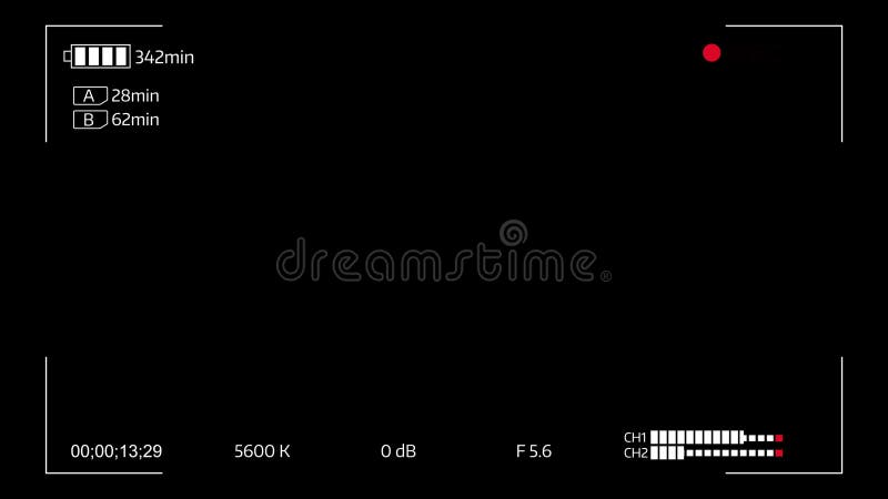 Camera viewfinder digital overlay display - 4k