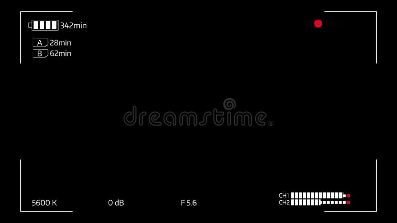 Camera viewfinder digital overlay display loop - 4k