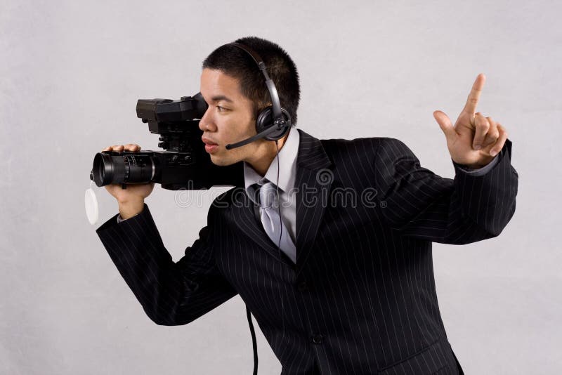 Cameraman take one royalty free stock images