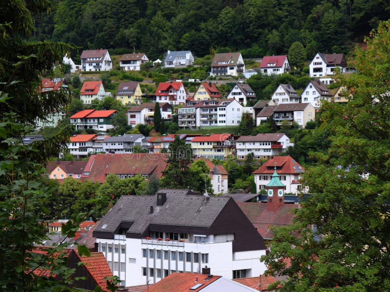 Camere su una collina in Germania fotografie stock libere da diritti Camere su una collina in Germania fotografie stock libere da diritti