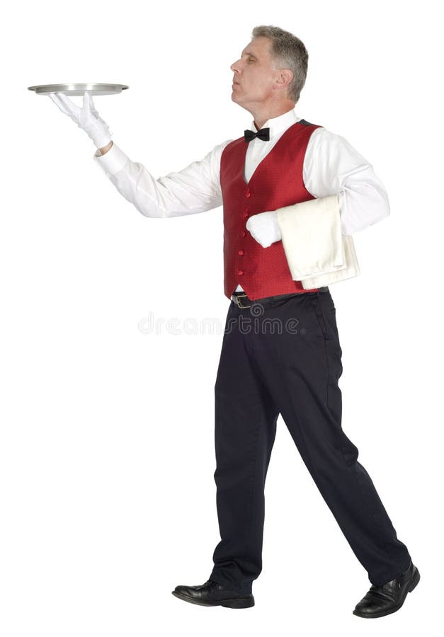 Butler O Cameriere Staff Nel Salone Vittoriano Del Palazzo Fotografia