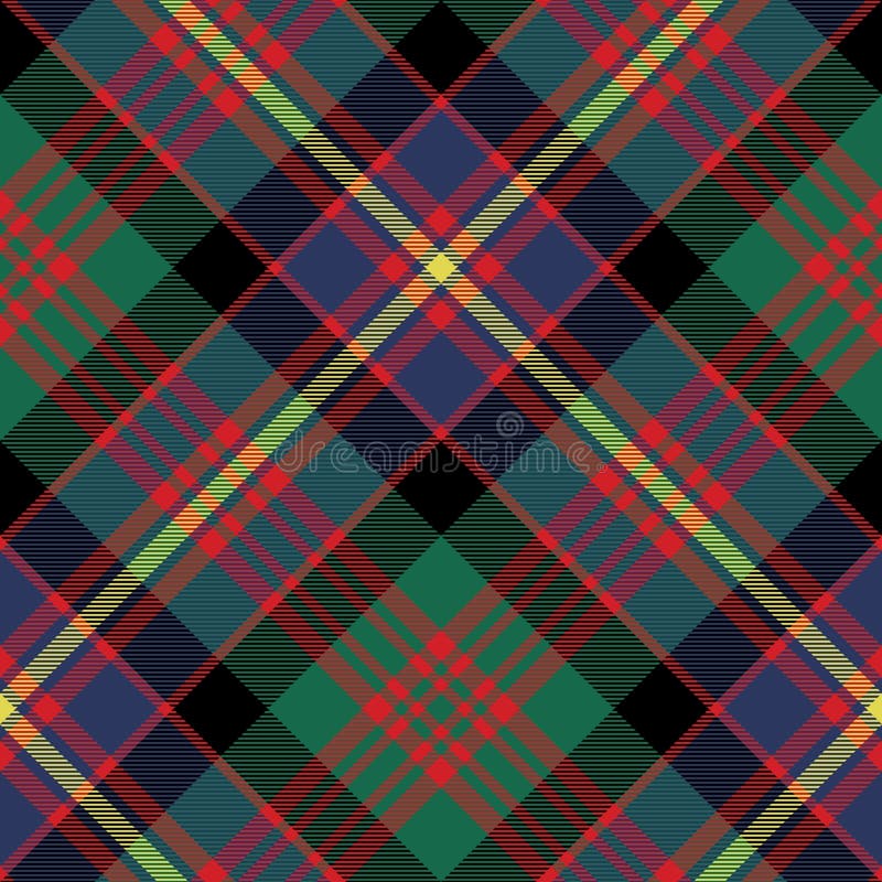 Cameron do teste padrão sem emenda diagonal da textura da tela da tartã do erracht ilustração royalty free Cameron do teste padrão sem emenda diagonal da textura da tela da tartã do erracht ilustração royalty free