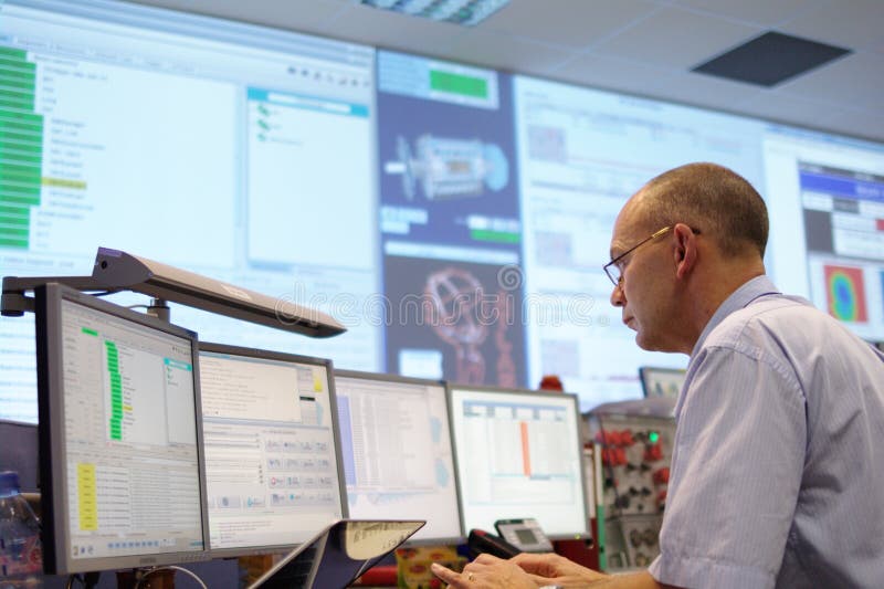 Cameră de control Cern Atlas royalty free stock photos