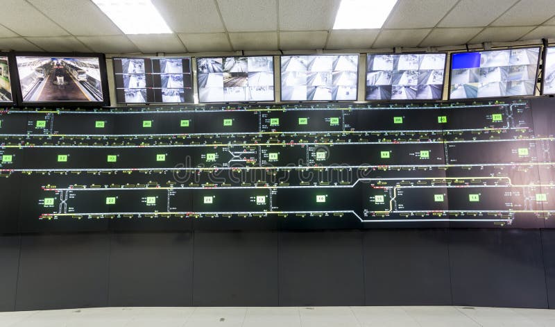 Cameră de control metrou stock images