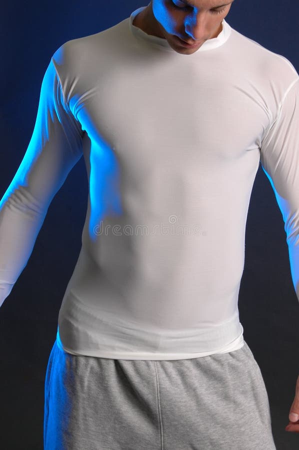 Camicia bianca stretta fotografie stock libere da diritti Camicia bianca stretta fotografie stock libere da diritti