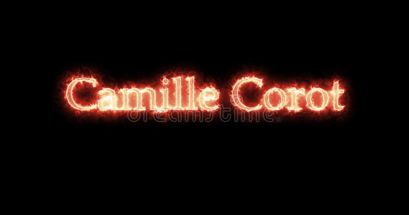 Camille corot escrito con fuego. bucle