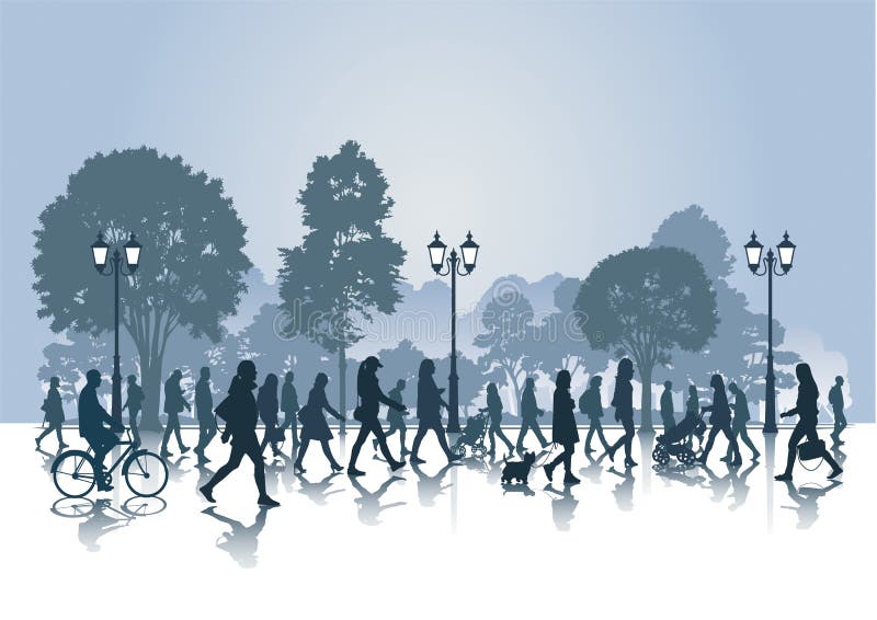 Caminhada no parque ilustração do vetor Caminhada no parque ilustração do vetor