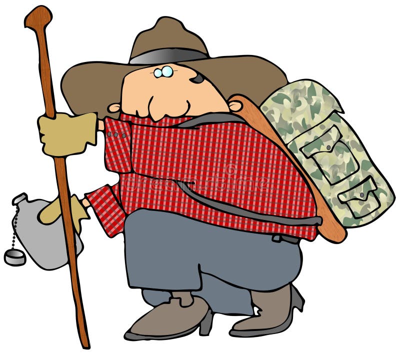 Caminhando o homem ilustração stock Caminhando o homem ilustração stock