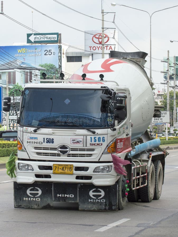 Camião betoneira nº 1506 da siamcitycement fotografia de stock royalty free