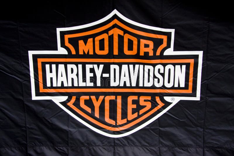 Harley Davidson Buell Truck em Génova imagens de stock