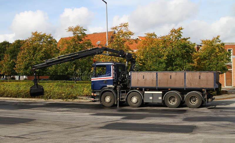 Camion con asfalto immagini stock libere da diritti
