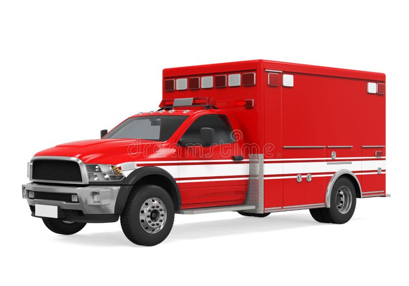 Camion de urgență royalty free illustration