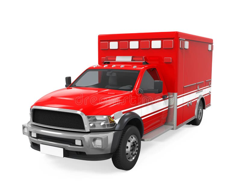 Camion de urgență royalty free illustration