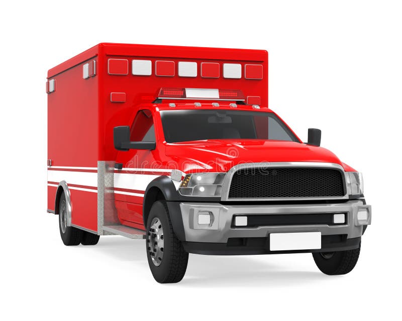 Camion de urgență stock illustration