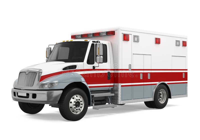 Camion de urgență stock illustration