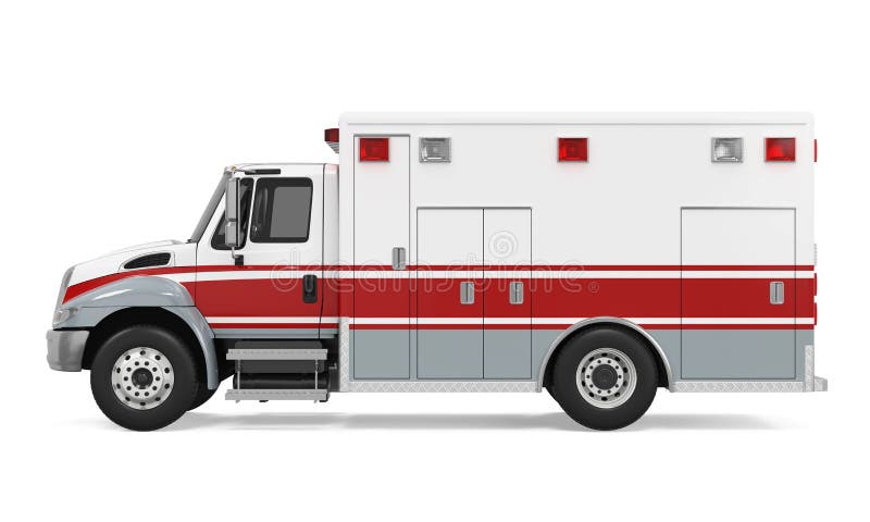 Camion de urgență royalty free illustration