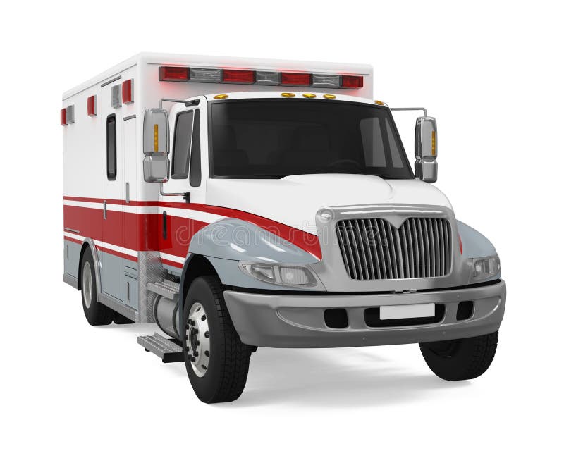 Camion de urgență royalty free illustration