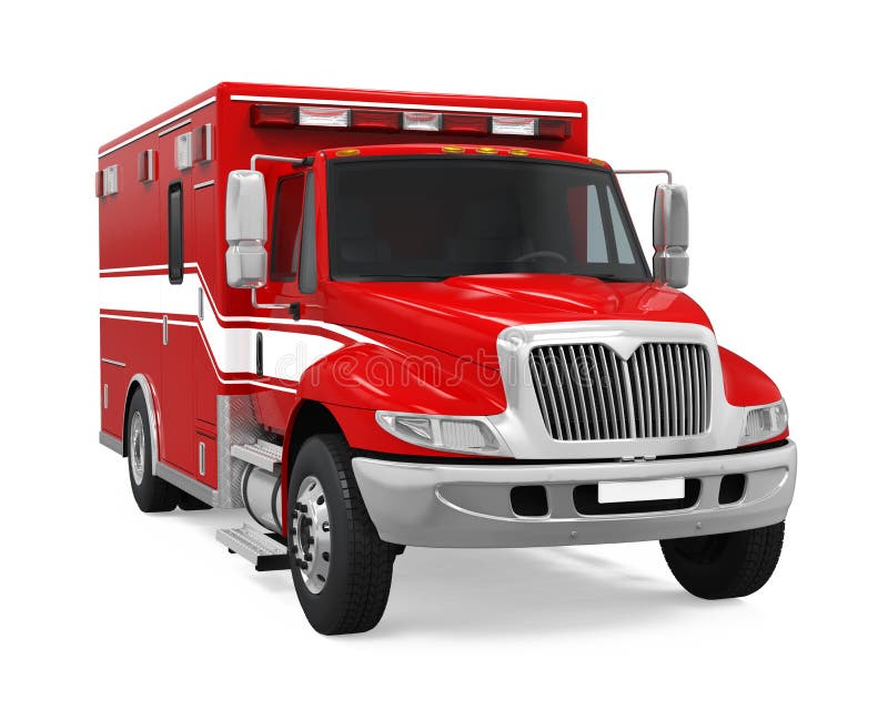 Camion de urgență royalty free illustration