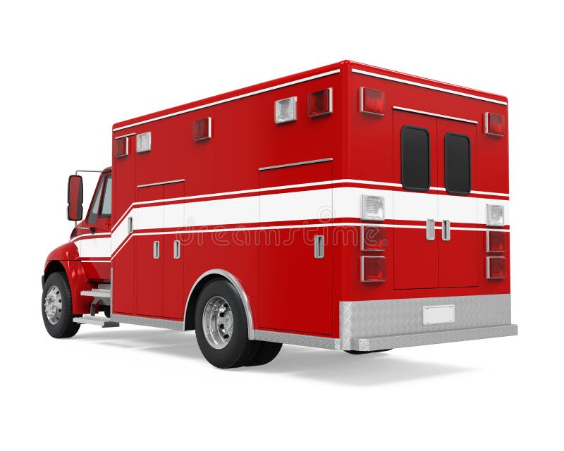 Camion de urgență royalty free illustration