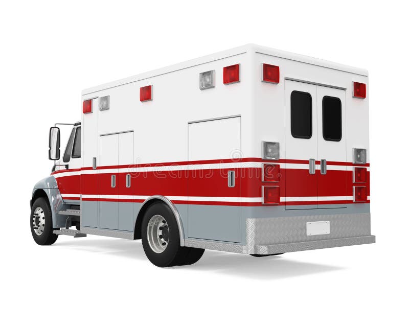 Camion de urgență royalty free illustration