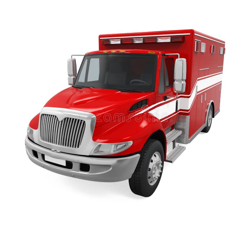 Camion de urgență stock illustration