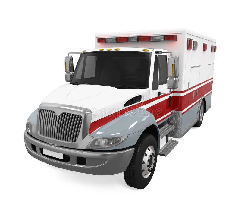 Camion de urgență royalty free illustration