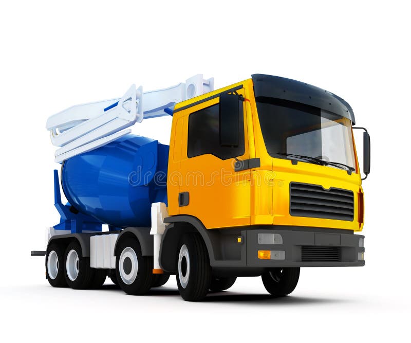 Camion della betoniera illustrazione di stock Camion della betoniera illustrazione di stock