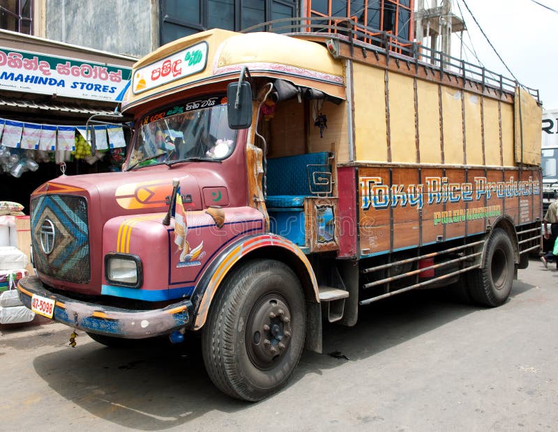 Camion décoré photographie stock