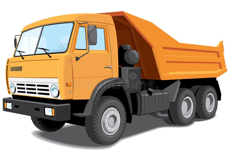 Camion à benne basculante illustration libre de droits Camion à benne basculante illustration libre de droits